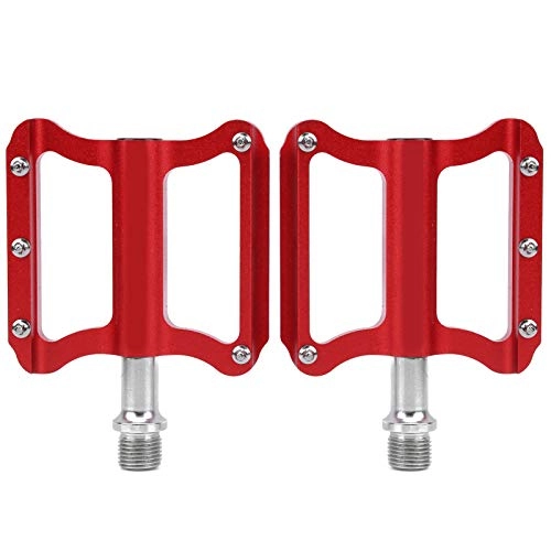 Pedali per mountain bike : OKAT Pedale in Lega di Alluminio Pedale per Mountain Bike, Pedale per Bici Resistente all'Usura, per Bici da Strada Mountain Bike(Rosso)