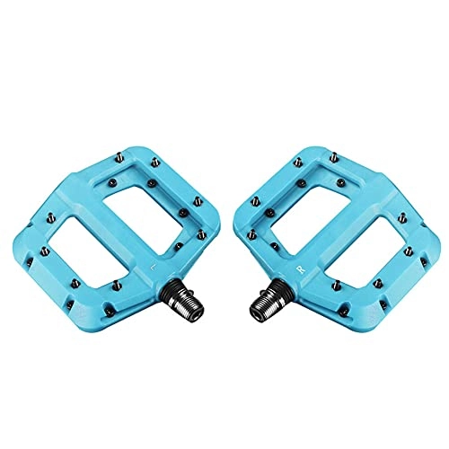 Pedali per mountain bike : paio Pedali Antiscivolo Super Leggeri, MoreChioce Pedali per Bicicletta Pedali per Mountain Bike in Nylon Antiscivolo Antipolvere per Mountain Bike Bici da Strada, Blu