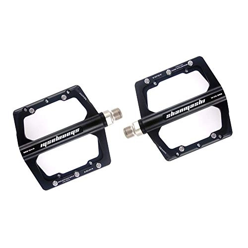 Pedali per mountain bike : Pedale biciclette Alluminio Skid Cuscinetto Guarnizione Durevole Una Coppia Di Pedali Della Bicicletta Fornire Una Guida Più Confortevole Off-road del pedale della bicicletta ( Color : Black )