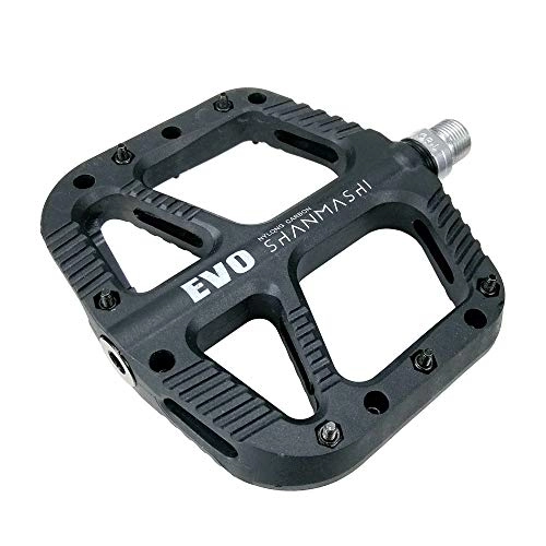 Pedali per mountain bike : Pedale Di Bicicletta Antiscivolo Una Coppia Di Superficie Della Lega Di Alluminio È Un Pedale Di Bicicletta Della Strada MTB BMX Bicicletta Skid Durevole Pedali Bici Da Strada ( Color : Black )