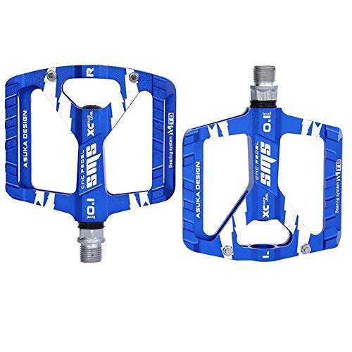 Pedali per mountain bike : Pedali Bici Mtb Pedali Mtb Flat Accessori bici Accessori per il ciclismo Accessori per mountain bike Accessori bici Pedali Bmx blue, free size