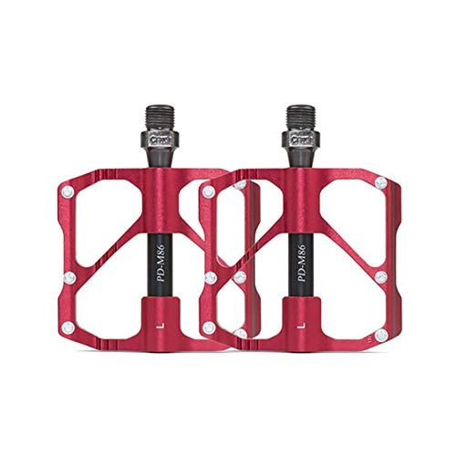 Pedali per mountain bike : Pedali Bici Mtb Pedali Mtb Flat Pedale bici Pedali bici da strada Accessori per biciclette Accessori per il ciclo Pedali per biciclette Pedali piatti 86red, free size