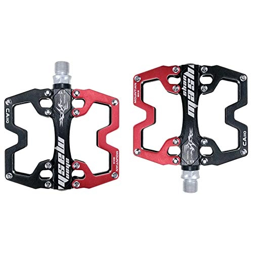 Pedali per mountain bike : Pedali Bici Pedali Flat Mtb Pedali Bmx Pedali bici da strada Pedali per biciclette Accessori per il ciclismo Accessori per biciclette red, free size