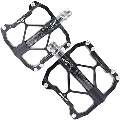 Pedali per mountain bike : Pedali Bici, Pedali Mountain Bike, Pedali Bici da Strada, Pedali Piatti for Mountain Bike con Cuscinetti Sigillati 3 Pedali Leggeri in Lega di Alluminio 9 / 16" for BMX MTB