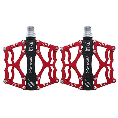 Pedali per mountain bike : Pedali Bici Pedali Mtb Flat Accessori per il ciclo Pedali piatti Accessori per biciclette Accessori bici Accessori bici Accessori per mountain bike red, free size