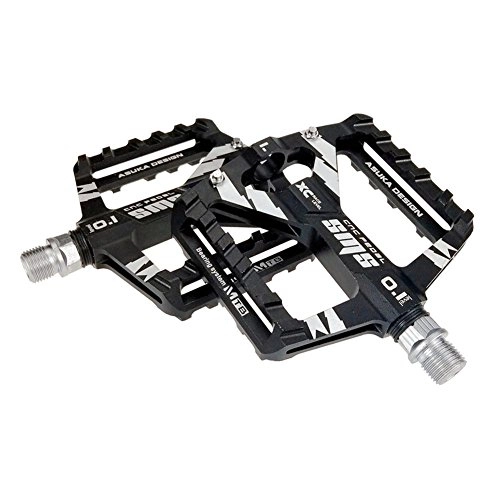 Pedali per mountain bike : Pedali Bici Pedali per bici piatta in lega di alluminio Lega di alluminio Pedali per cuscinetti Ultralight cuscinetti cnc antiscivolo Bike Pedal MTB Road Bike Accessori Pedali Bicicletta Pedali