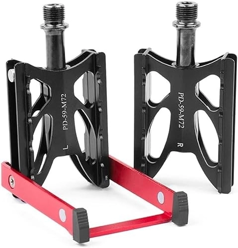 Pedali per mountain bike : pedali ciclismo, pedali bici da strada, Pedali con piattaforma in alluminio leggero Pedali antiscivolo 9 / 16 '' for mountain bike pieghevole da strada MTB BMX con telaio di supporto Cuscinetto sigillat