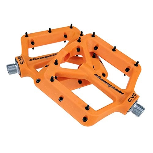 Pedali per mountain bike : Pedali Flat Mtb Pedali Bici Mtb Accessori per biciclette Pedale bici Pedali per biciclette Pedali bici da strada Accessori bici Pedali Bmx orange, free size