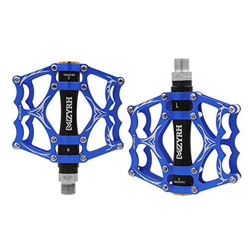 Pedali per mountain bike : Pedali Mtb Flat Pedali Bici Corsa Strada Accessori bici Accessori per biciclette Pedali piatti Accessori per il ciclo Accessori bici Pedale bici blue+black, free size