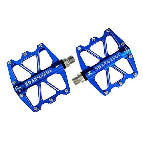 Pedali per mountain bike : Pedali Mtb Flat Pedali Bici Pedale bici Pedali Bmx Accessori bici Accessori per il ciclismo Pedali piatti Pedali per biciclette Accessori bici blue, free size