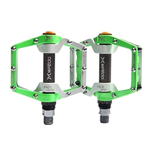 Pedali per mountain bike : Pedali Mtb Flat Pedali Per Mtb Pedali per biciclette Accessori per mountain bike Pedali piatti Pedali bici da strada Accessori per biciclette green, free size