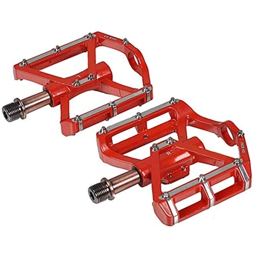 Pedali per mountain bike : Pedali Per Bici Pedali Ultraleggeri In Lega Di Alluminio Equipaggiamento Per Mountain Bike Ricambi Per Pedaliera Palin Due Colori (rosso)