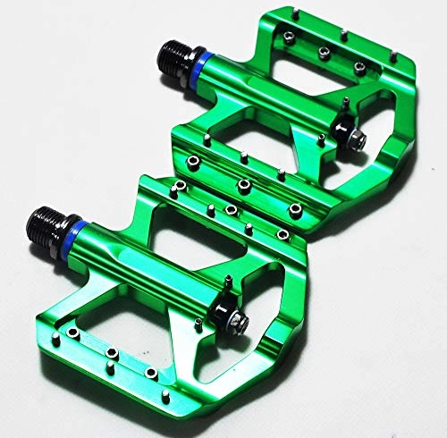 Pedali per mountain bike : Pedali per Bicicletta Lucidatura DU / Cuscinetti Pedale for Bicicletta Pedali for Mountain Bike Ultraleggeri Antiscivolo Pedali for Cuscinetti sigillati Accessori for Biciclette (Color : Green)