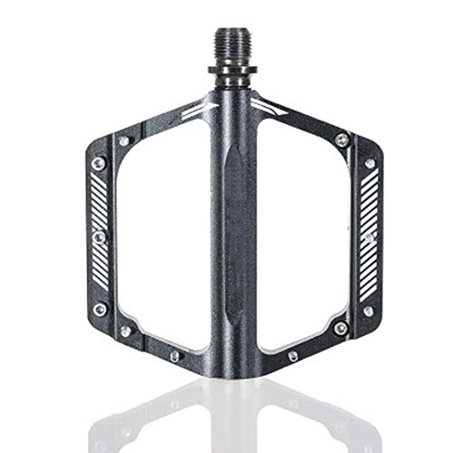 Pedali per mountain bike : Pedali per biciclette Bicicletta Pedali piattaforma leggera in fibra di ciclismo su strada Mountain Bike Pedals Pedale della bicicletta antiscivolo leggero ( Colore : Black , Size : 120x105x15mm )