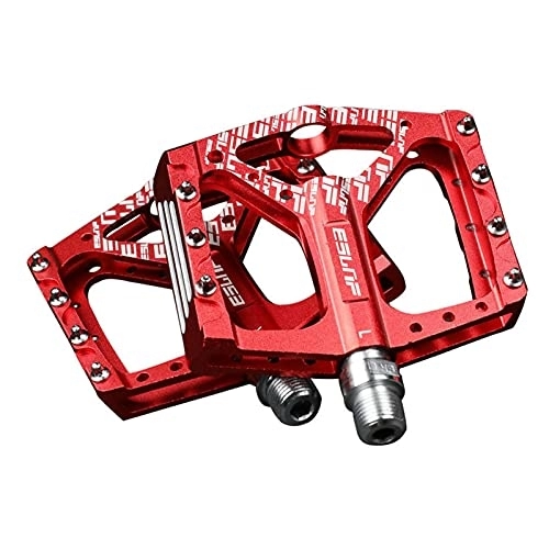 Pedali per mountain bike : Pedali per mountain bike bicicletta antiscivolo in alluminio, leggero e antiscivolo, sgancio rapido CNC, accessori per attrezzatura equitazione per mountain, ibride, pieghevoli, biciclette corsa