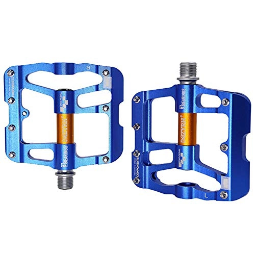 Pedali per mountain bike : Pedali Per Mtb Pedali Flat Mtb Pedali Bmx Pedale bici Accessori bici Accessori per mountain bike Accessori bici Pedali piatti blue, free size