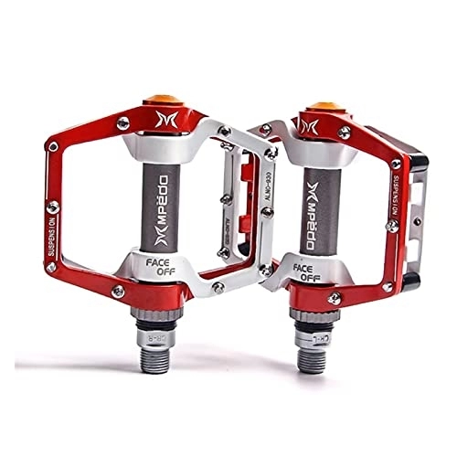 Pedali per mountain bike : Pedalo per Biciclette Anti-Slip Ultralight CNC MTB Mountain Bike Platform Pedal Pedal Pedali Sigillati Pedali Cuscinetti per Biciclette Pedali Bici (Color : Red)