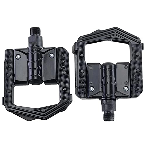 Pedali per mountain bike : QinWenYan Pedali per Bici Pedali per Biciclette Pieghevoli MTB Mountain Mountain Bike Pedali piegati Pedali Pedali Pedali per Il Ciclismo (Colore : Black, Size : 10.5x8.93x2.42cm)