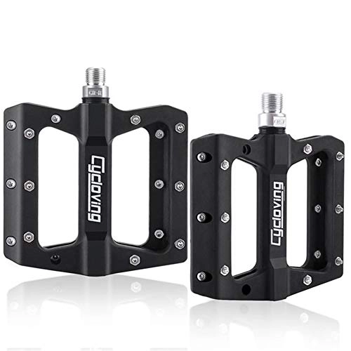 Pedali per mountain bike : QXYOGO Pedali MTB Pedale Pedali della Bicicletta 3 Cuscinetto sigillato Nylon Antiscivolo Ciclo Ultralight Ciclismo Mountain Bike MTB Accessori 04 (Color : Black)