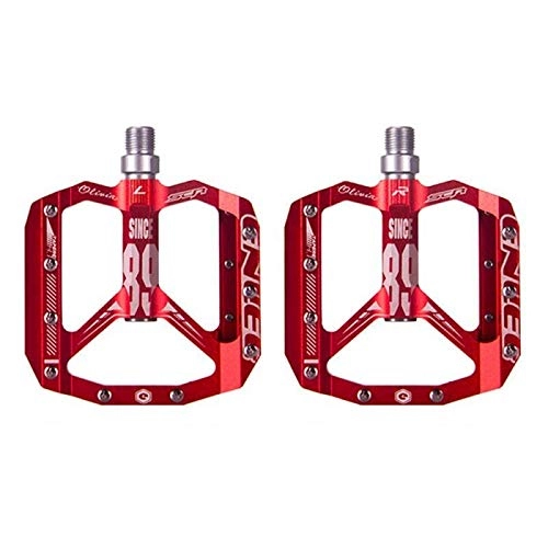 Pedali per mountain bike : QYLOZ Sport all'aperto Pedali in Mountain Bike Pedali for Biciclette Ricambi for Bicicletta Ultralight Bicycle MTB Pedale Pedale 1 Paio Bicycle Alluminum Pedal (Color : Beiger)