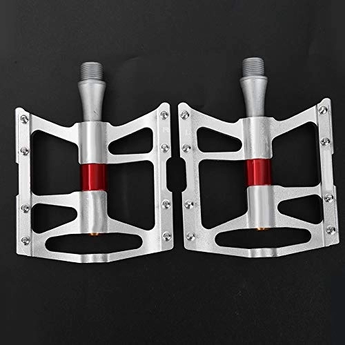 Pedali per mountain bike : ROMACK Pedale Leggero per Mountain Bike Pedale per Bici da Strada Durevole, per Bici da Strada(d'Argento)