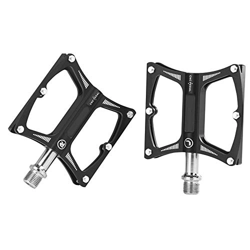 Pedali per mountain bike : Sanji Mountain Bike Anti-Skid Pedali, universali Pedali della Bicicletta Ampliata Piede Superficie 9 / 16" Thread, Tenuta Dado, Facile da installare, con Anti-Slip Grab Piedi per Outdoor Equitazione