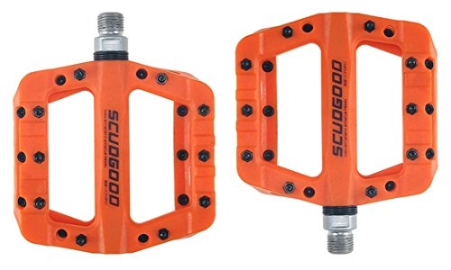 Pedali per mountain bike : SCUDGOOD - Pedale per bicicletta ad alta resistenza, per mountain bike, colore: arancione