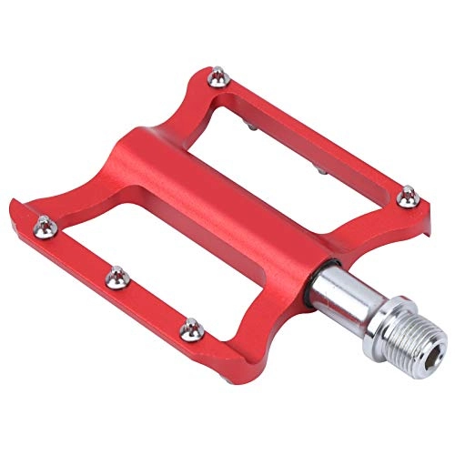 Pedali per mountain bike : Sdfafrreg Pedale per Mountain Bike Durevole con Filettatura 10x80x20mm 9 / 16, Pedale per Bici, per Mountain Bike e Bici da Strada(Red)