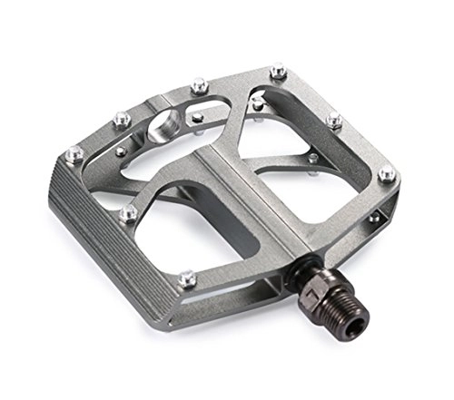 Pedali per mountain bike : Selighting Pedali MTB / BMX, di Alluminio CNC (Argento)
