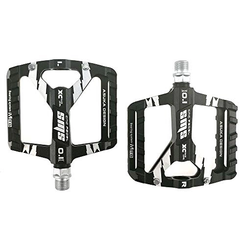 Pedali per mountain bike : Set di Pedale Bici Mountain Bike Pedali 1 coppia in lega di alluminio antiscivolo durevole Bike Pedali di superficie for strada MTB Bike 6 colori (SMS-0.1) Pedalino della Bicicletta della Piattaforma