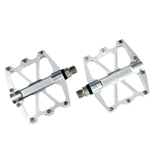 Pedali per mountain bike : SFZGKTE Pedali per Cuscinetti Pedali per Cuscinetti per Mountain Bike Pedali per Mosche Morte Adatti per Biciclette Mountain Bike Bici Pieghevoli per Bici da Strada (Silver)