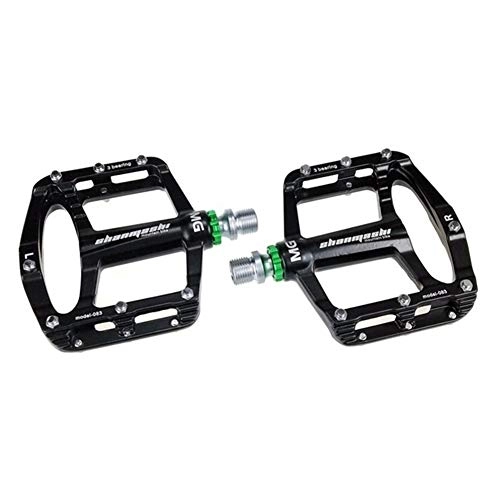 Pedali per mountain bike : SHPPING Shanmashi 1Pair Professionale in Lega di magnesio 3 Axle Mountain Bike Pedali Cyling Accessori (Color : Black)