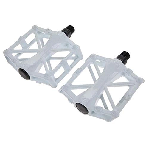 Pedali per mountain bike : SHPPING®. Universale Accessori Biciclette Ultra-Light MTB Mountain Bike Pedali in Lega di Alluminio Professional Cycling Piattaforma Bicicletta a Pedale (Color : White)