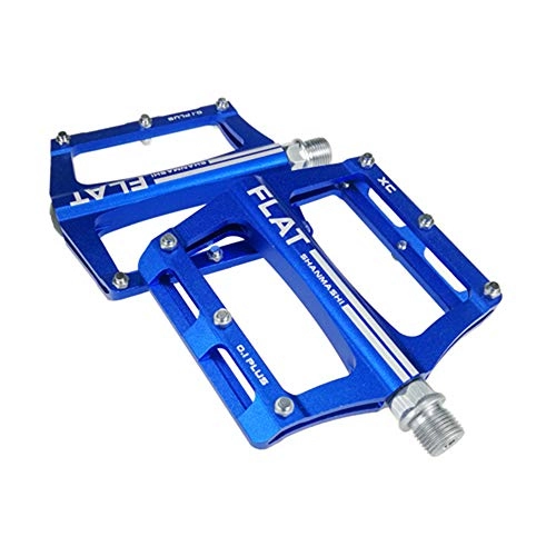 Pedali per mountain bike : SIRUL Pedali Bici da 9 / 16"per Bici da Strada BMX / MTB, Pedali Ciclismo Bici Antiscivolo in Alluminio durevoli Pedali Bici anodizzati Colorati Ultra Resistenti Lavorati a CNC con 3 Cuscinetti, E