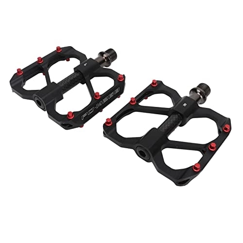 Pedali per mountain bike : SUNGOOYUE Pedali Bici da Strada, Pedali Piatti Leggeri Antiscivolo in Lega di Alluminio 2 Pezzi per Mountain Bike (Nero)