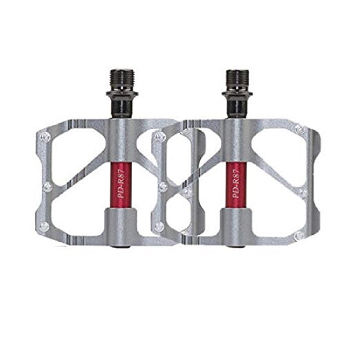 Pedali per mountain bike : WANGDANA Pedali per Mountain Bike da Mountain Bike in Lega di Alluminio Pedali da Bicicletta Ultraleggeri con Cuscinetti a Sfere Pd-R87 Titanium