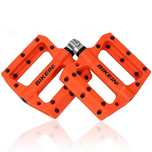 Pedali per mountain bike : Wangze99 Pedale Mountain Bike 14mm Pedale Universale Pedale Antiscivolo Accessori per Biciclette (Colore : Orange)