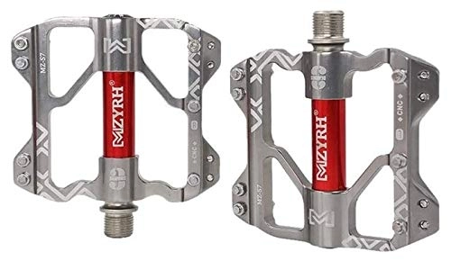 Pedali per mountain bike : WSGYX 1 Paio Pedali Bike Mountain Road Bicycle Platform Piatto MTB Pedali in Lega di Alluminio in Lega di Alluminio (Color : Light Grey)