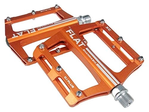 Pedali per mountain bike : WSGYX Mountain Bike 8 Colori Piattaforma Lega Bike Pedali Bike Ultralight MTB Bicycle Pedal Bike Accessori Bike Pedals (Color : Orange)