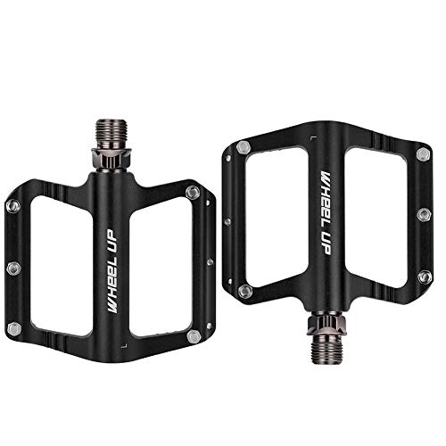 Pedali per mountain bike : WYOUTDOOR Pedali Bici Pedali MTB Pedali Flat MTB Cuscinetti Antiscivolo Alluminio Super Leggero Pedali per Bici da Ciclismo per Veicoli Stradali da 9 / 16 Pollici per Mountain Bike