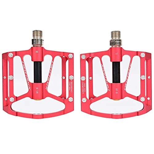 Pedali per mountain bike : YFFS Mountain Bike Pedals, New Aluminum Antiskid Durable Bicycle Cycling Pedals Ultra Strong Colorful CNC Machined 3 Bearing Anodizing Bicycle Pedals (C)
