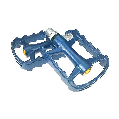 Pedali per mountain bike : Yhjkvl Pedali in lega di alluminio Cuscinetto Pedale Mountain Bike Palin Antiscivolo Confortevole Bicicletta Pieghevole Pedali Bicicletta Bicicletta Bicicletta Pedali (Colore: Blu, Taglia unica)