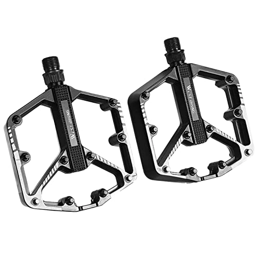 Pedali per mountain bike : Yiida Pedali per Bici, Pedali Antiscivolo, Set di Pedali per Mountain Bike Pedali Piatti in Lega Leggera di Alluminio a Doppia Piattaforma per Bicicletta per Bici MTB BMX da Strada