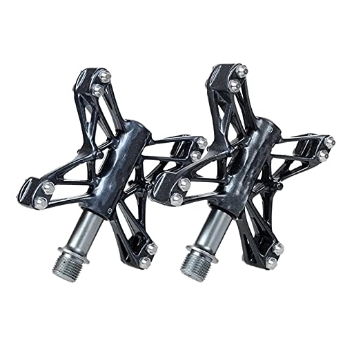 Pedali per mountain bike : YMBHUO 161G / Paia ASSE in Titanio Ultra-Light Assale Bicicletta Pedalo CNC Mountain Bike Pedali Strada MTB 6 Cuscinetti Bestini in Lega di magnesio BMX (Color : 13 T Titanium)