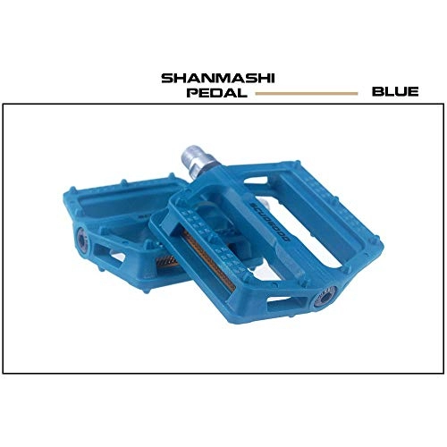 Pedali per mountain bike : YuYzHanG Pedali Bici Pieghevole Fuoristrada Pedale di Bicicletta La Coppia Pedale Uno Slittamento Resistente Nylon da Acqua E Polvere Pedali Bici Antiscivolo (Color : Blue)