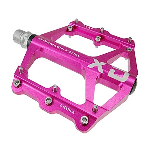 Pedali per mountain bike : YZX Pedali per mountain bike, 9 / 16" con cuscinetti sigillati, in lega di alluminio, antiscivolo, per mountain bike, bici da strada, BMX / MTB, colore: rosa