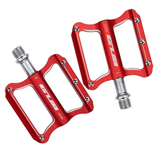 Pedali per mountain bike : ZX Pedali MTB Rossi Pedali Flat MTB Enduro Pedali in Lega di Alluminio per MTB Antiscivolo 9 / 16