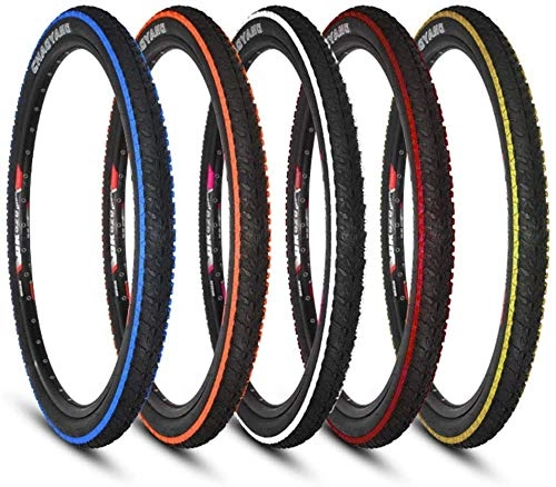 Pneumatici per Mountain Bike : Knoijijuo 26X1.95 / 47-559 Mountain Bicycle Tires al Coperto E All'aperto Pneumatici Moto Colore Forte (2 Pezzi)