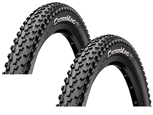 Pneumatici per Mountain Bike : Set di 2 pneumatici Continental per bicicletta Cross King 55-559, 26 x 2, 2