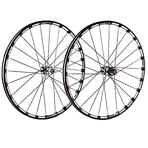 Ruote per Mountain Bike : 26 / 27.5 / 29 Inch Carbon Fiber Hub Mountain Bike Wheelset MTB Front Rear Wheel 5 Bearing Double Wall 7 8 9 10 11 Speed Cassette (Color : Quick Release, Size : 26inch), Rilascio rapido, 27, 5 pollici, Am